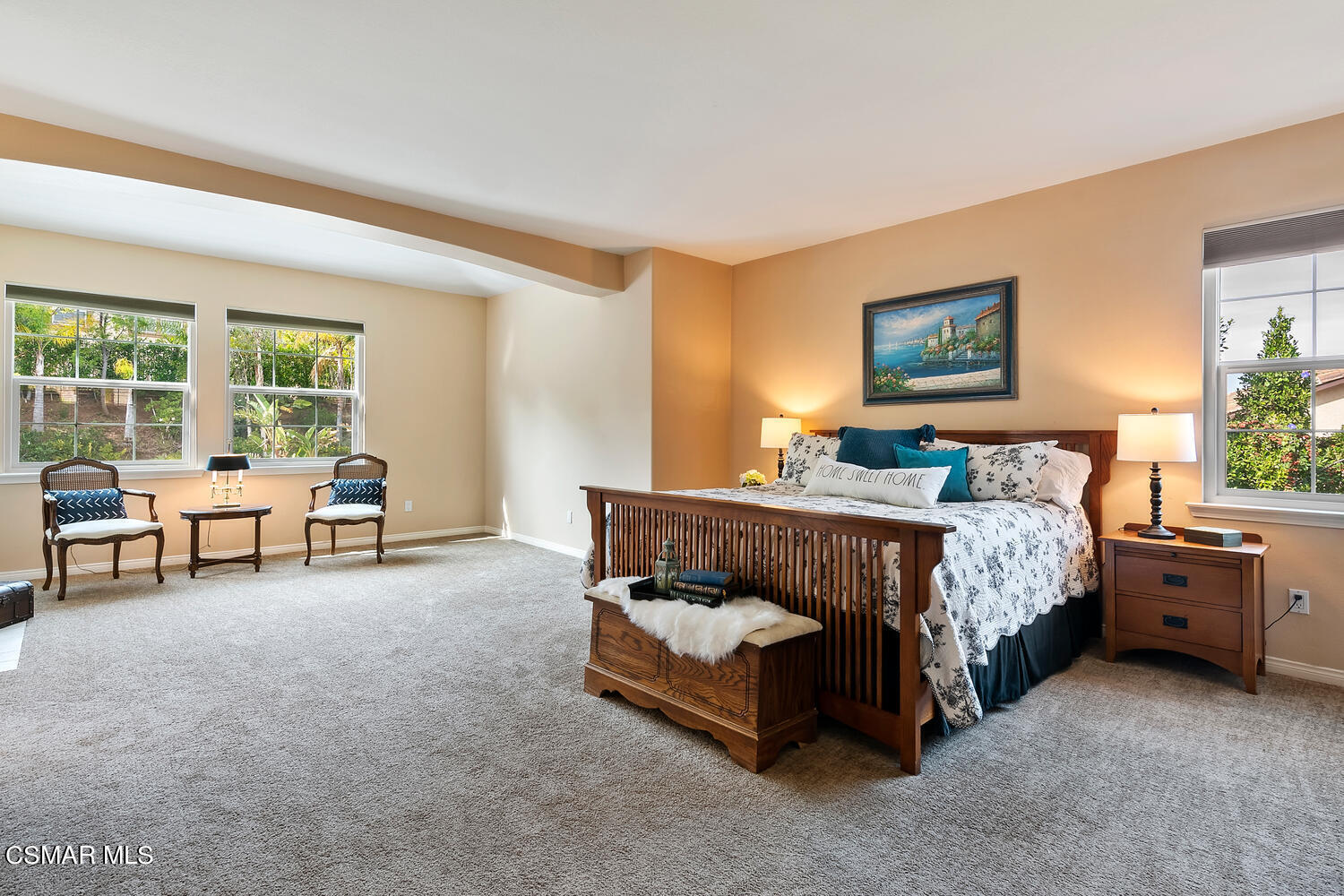 569 Rustic Hills Drive Simi Valley, CA 93065 - Photo 26 of 59 a bedroom with a bed and a couch