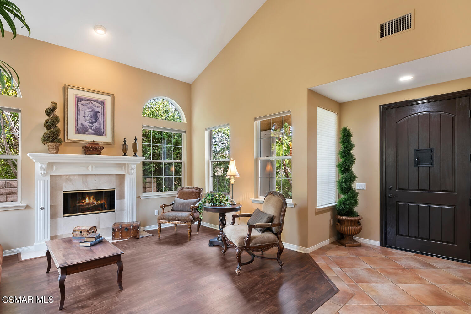 569 Rustic Hills Drive Simi Valley, CA 93065 - Photo 4 of 59 a living room with furniture and a fireplace