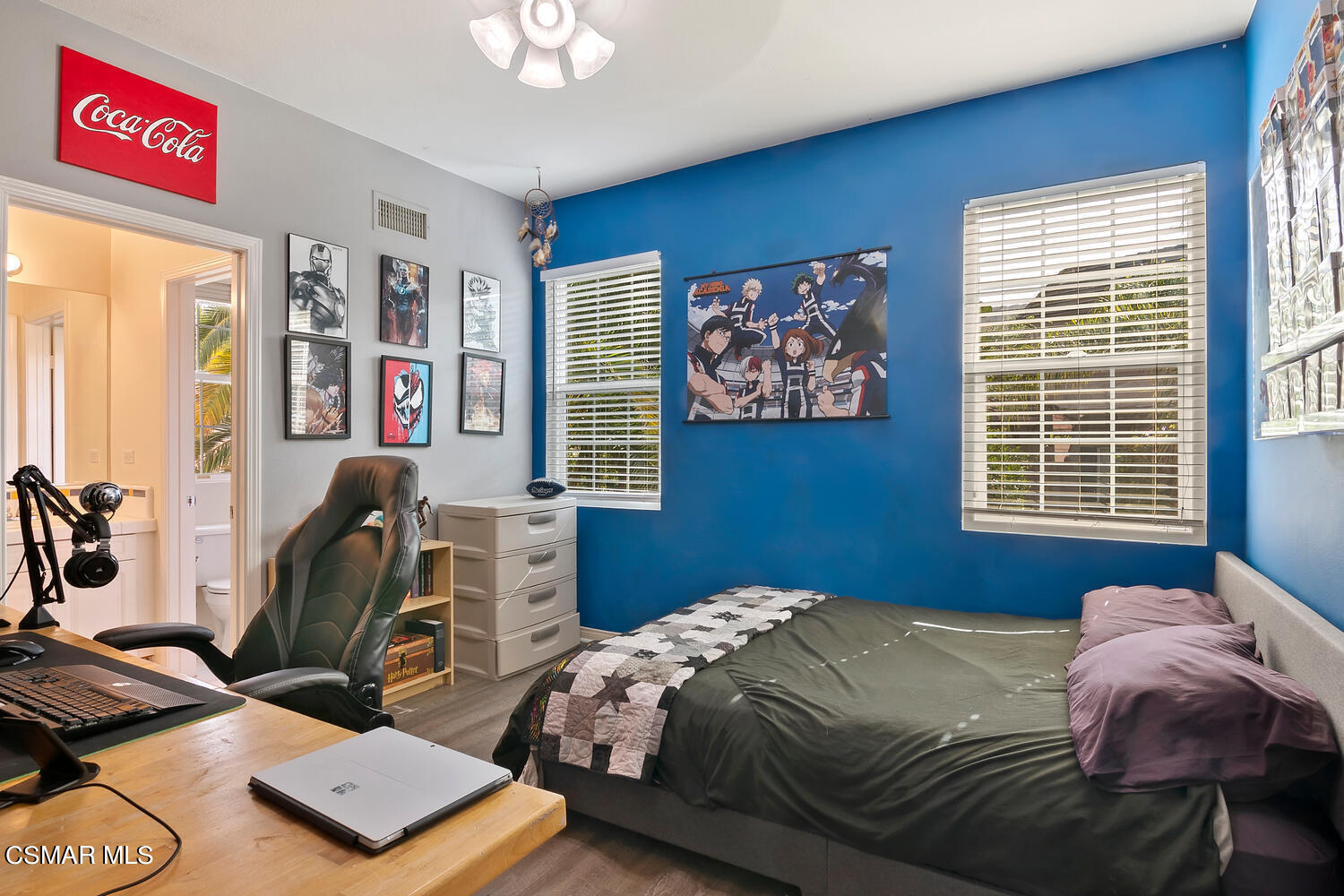 569 Rustic Hills Drive Simi Valley, CA 93065 - Photo 34 of 59 a bedroom with a bed and a window