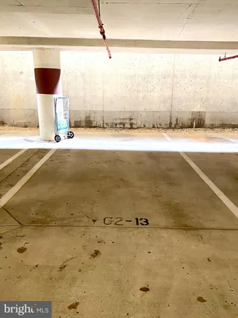 a view of a balcony from door