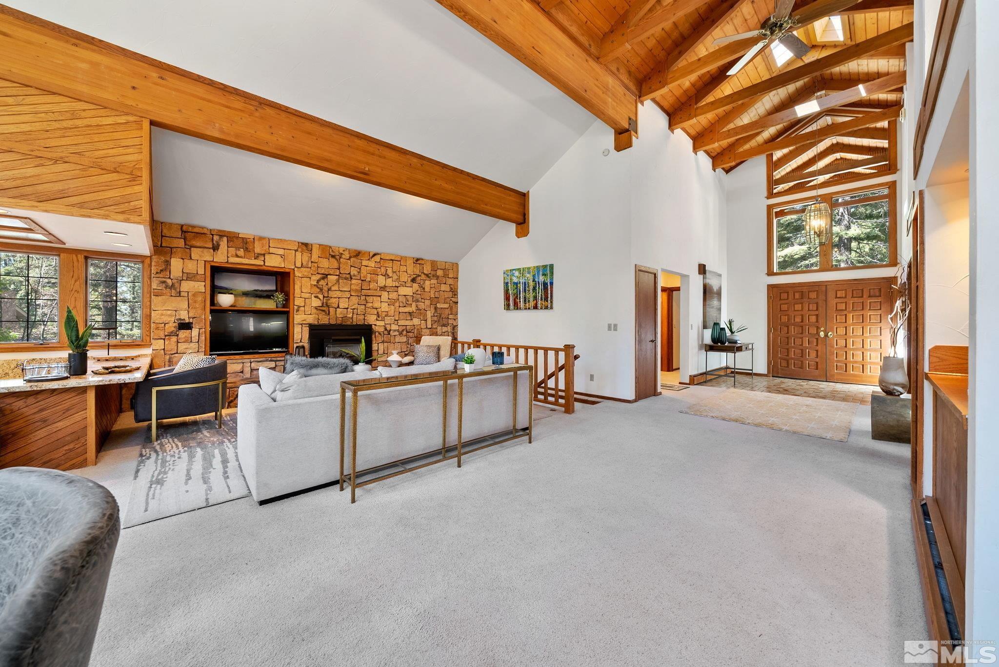 106 Jobs Peak Road Incline Village, NV 89451 - Photo 11 of 40 a living room with furniture and flat screen tv