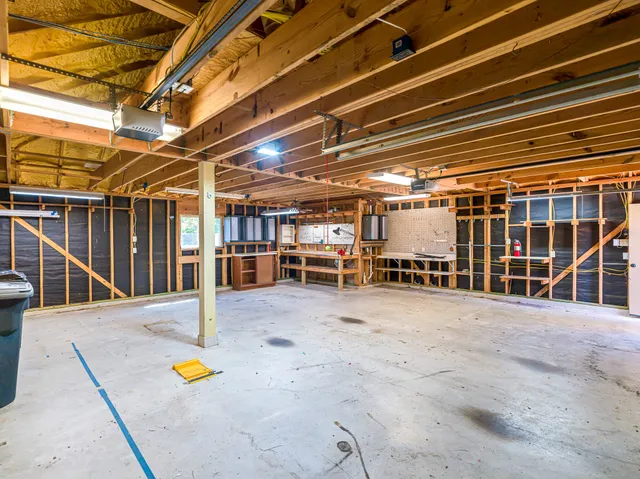 a view of storage and utility room
