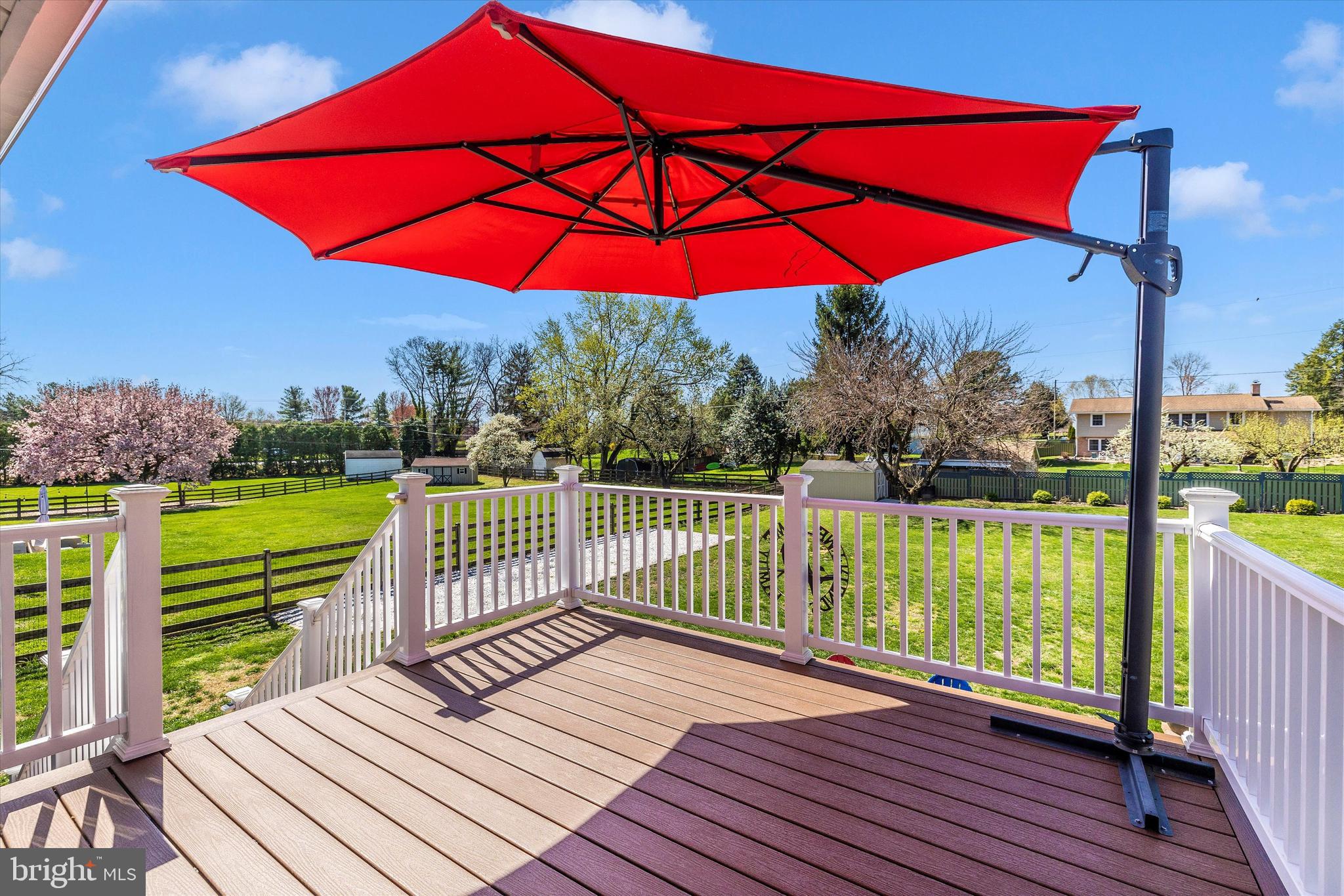 8107 Broadview Drive Frederick, MD 21701 - Photo 45 of 54 a view of a balcony with hardwood
