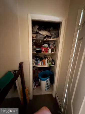 a view of storage and utility room