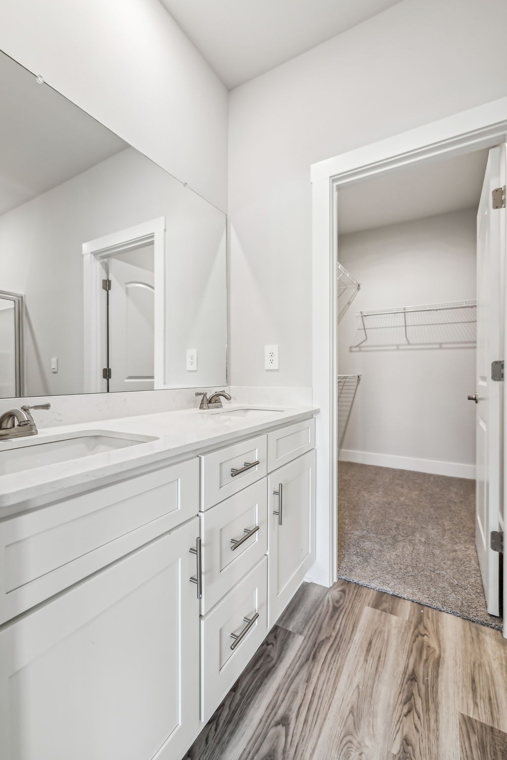 539 Tulip Springs Road Hermitage, TN 37076 - Photo 27 of 69 a bathroom with a sink a mirror and a shower