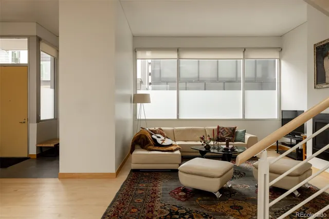 a room with furniture and a window