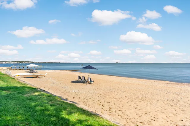 a view of an ocean and beach