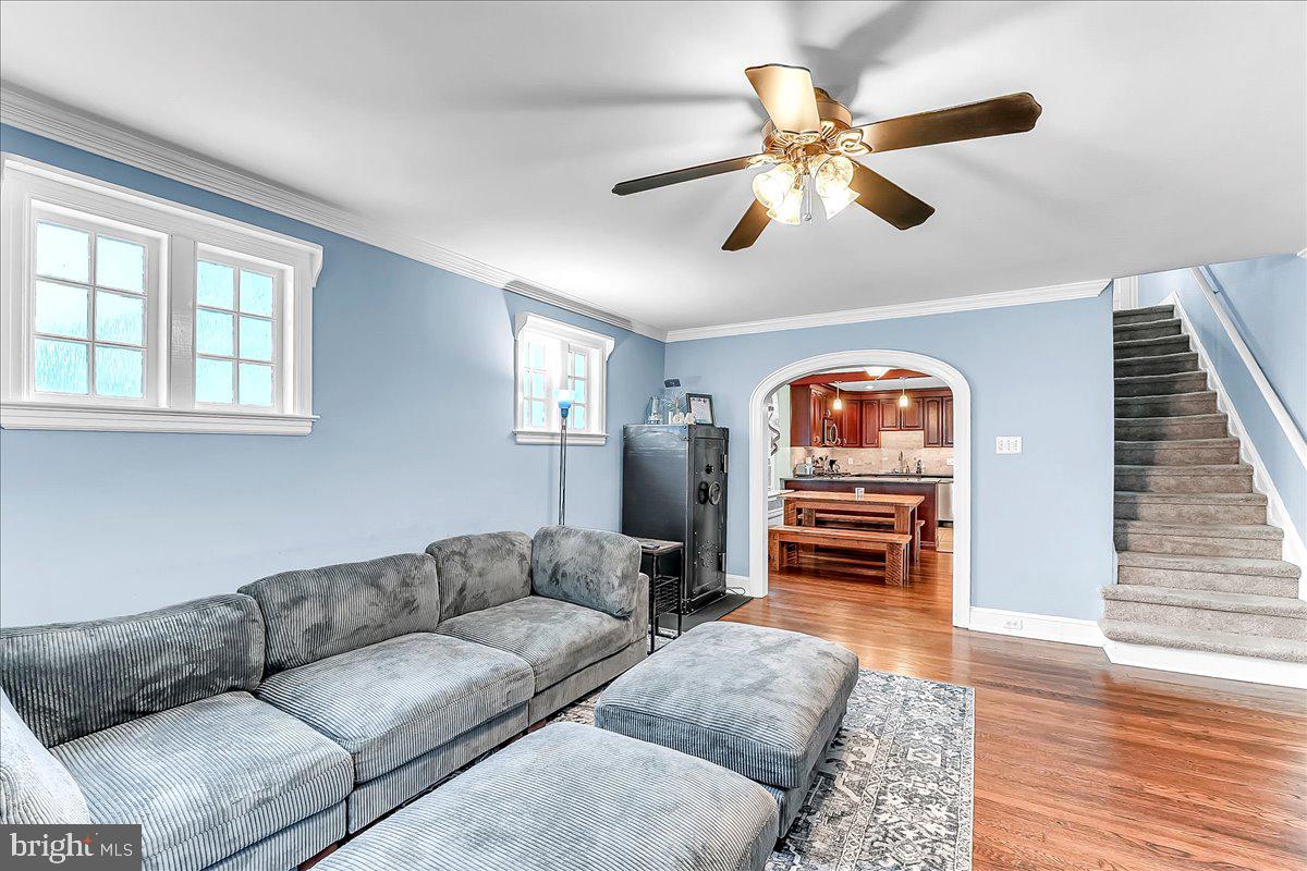 247 Sagamore Road Havertown, PA 19083 - Photo 9 of 41 a living room with furniture and a wooden floor