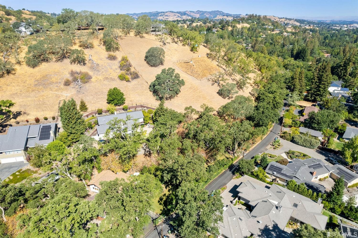 201 Castle Hill Ranch Road Walnut Creek, CA 94595 - Photo 37 of 44 an aerial view of residential houses with outdoor space