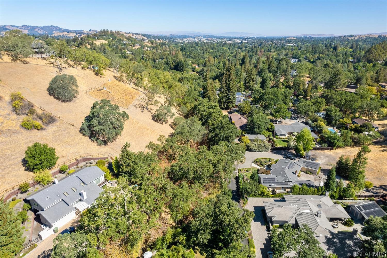 201 Castle Hill Ranch Road Walnut Creek, CA 94595 - Photo 38 of 44 an aerial view of a city with lots of residential buildings