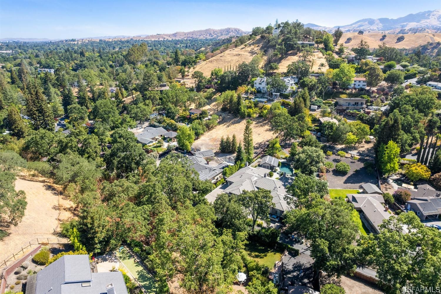 201 Castle Hill Ranch Road Walnut Creek, CA 94595 - Photo 39 of 44 an aerial view of multiple house