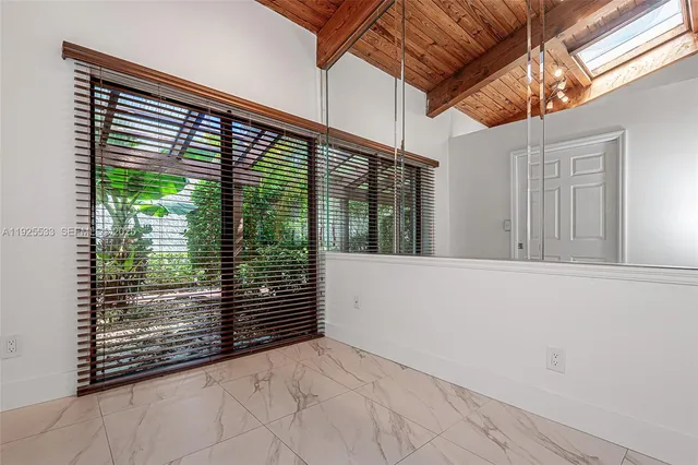 a view of backyard with green space