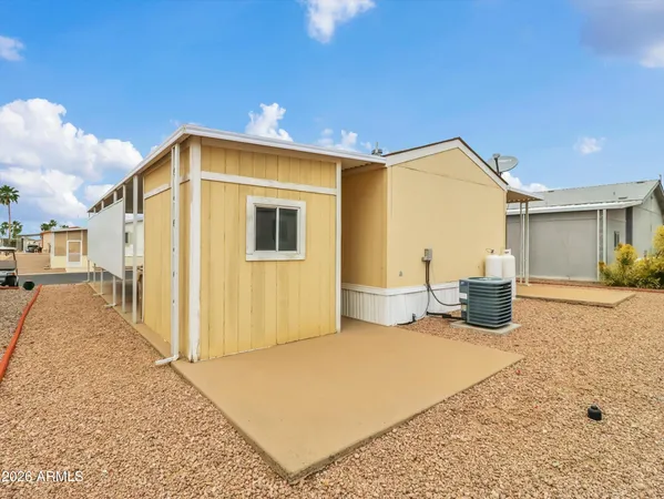 a view of a house with a patio