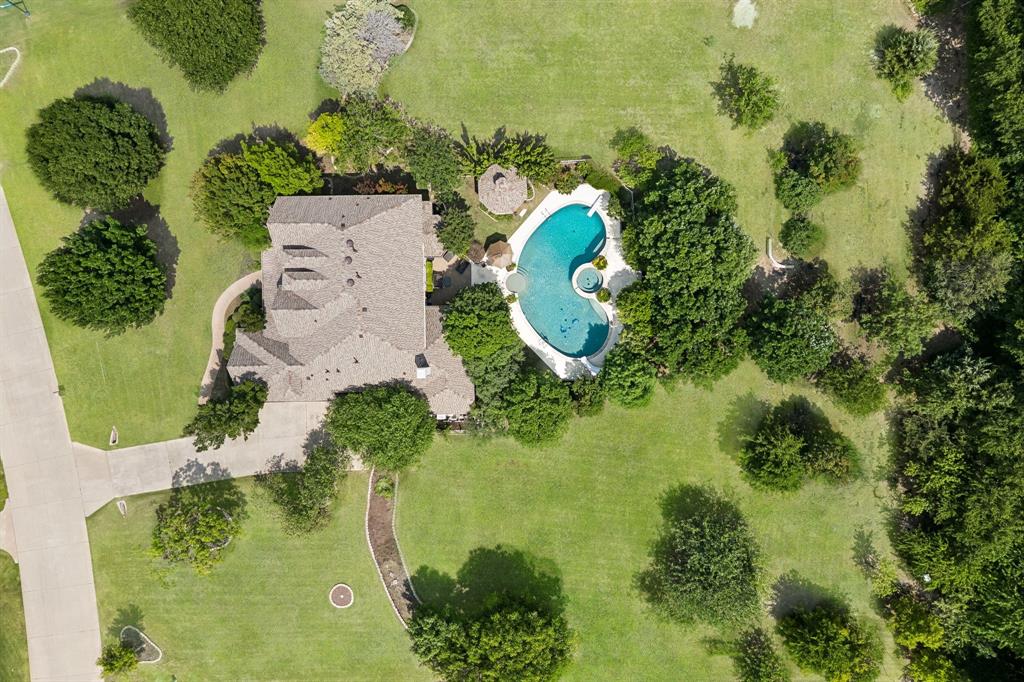 5808 Rathbone Drive Parker, TX 75002 - Photo 1 of 39 View looking straight down at the property. Look at all the trees!