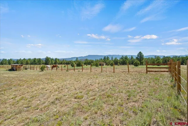 a view of a lake with houses