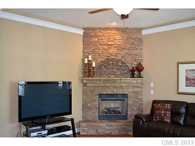 113 Mills Lane Fort Mill, SC 29708 - Photo 3 of 16 a living room with fireplace furniture and a flat screen tv