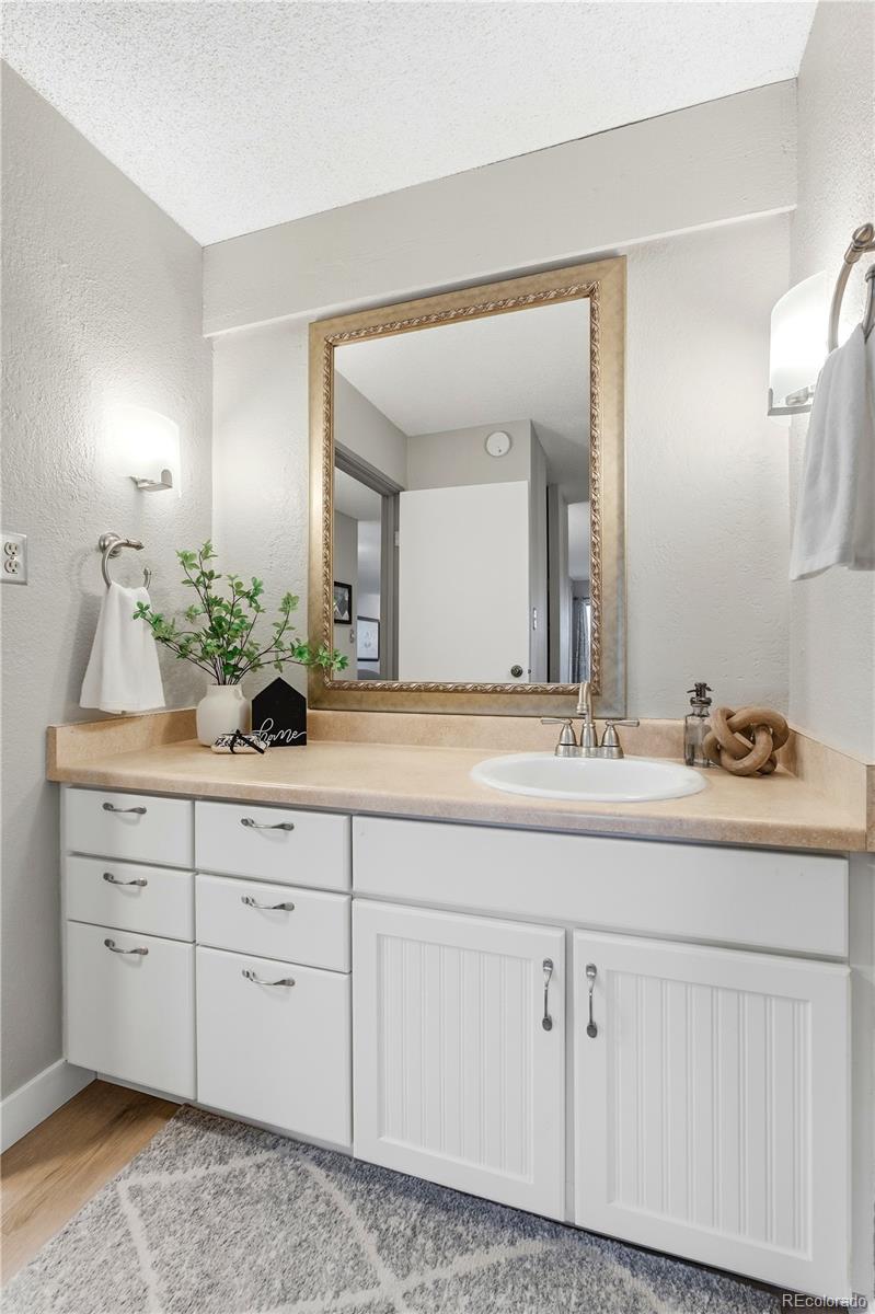 2880 South Locust Street, Unit 200S Denver, CO 80222 - Photo 19 of 43 a bathroom with a sink and a mirror