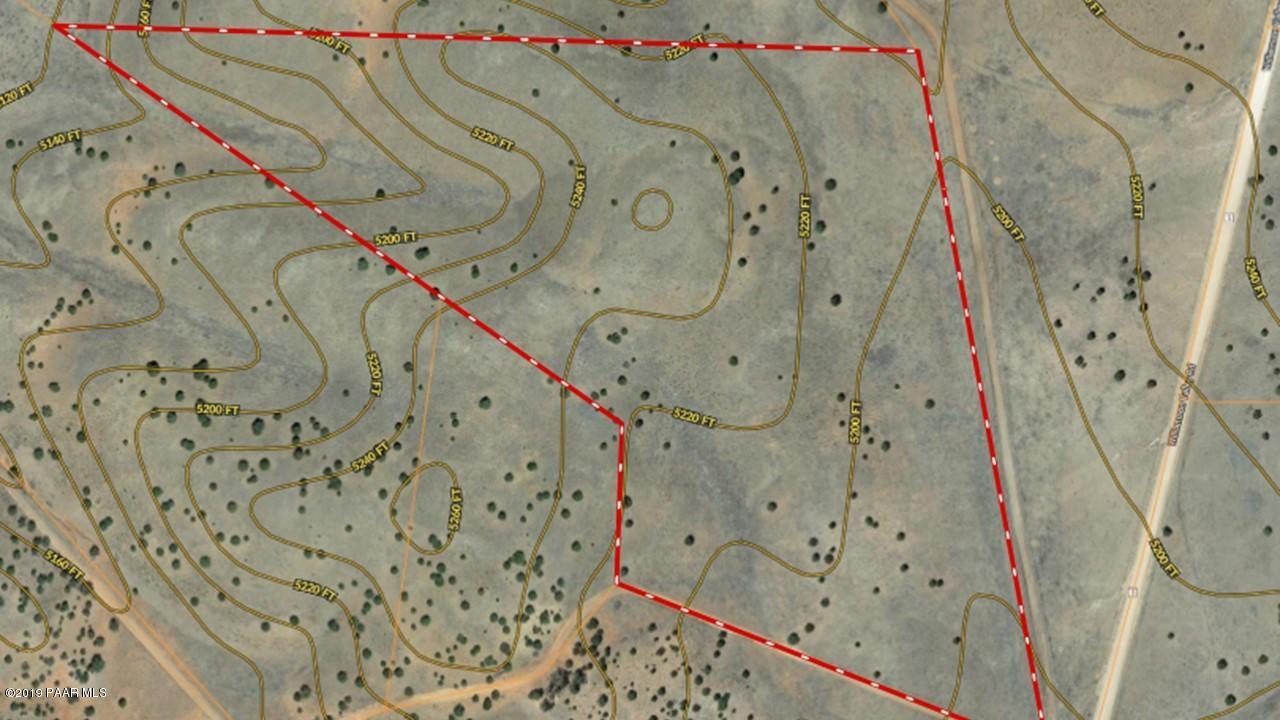 430 Williamson Valley Road Seligman, AZ 86337 - Photo 4 of 12 Map with Contour Lines