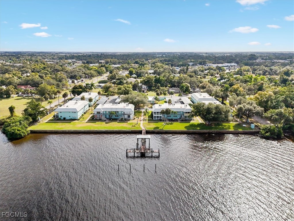 3225 East Riverside Drive, Unit 63F Fort Myers, FL 33905 - Photo 28 of 30 an aerial view of a ocean view