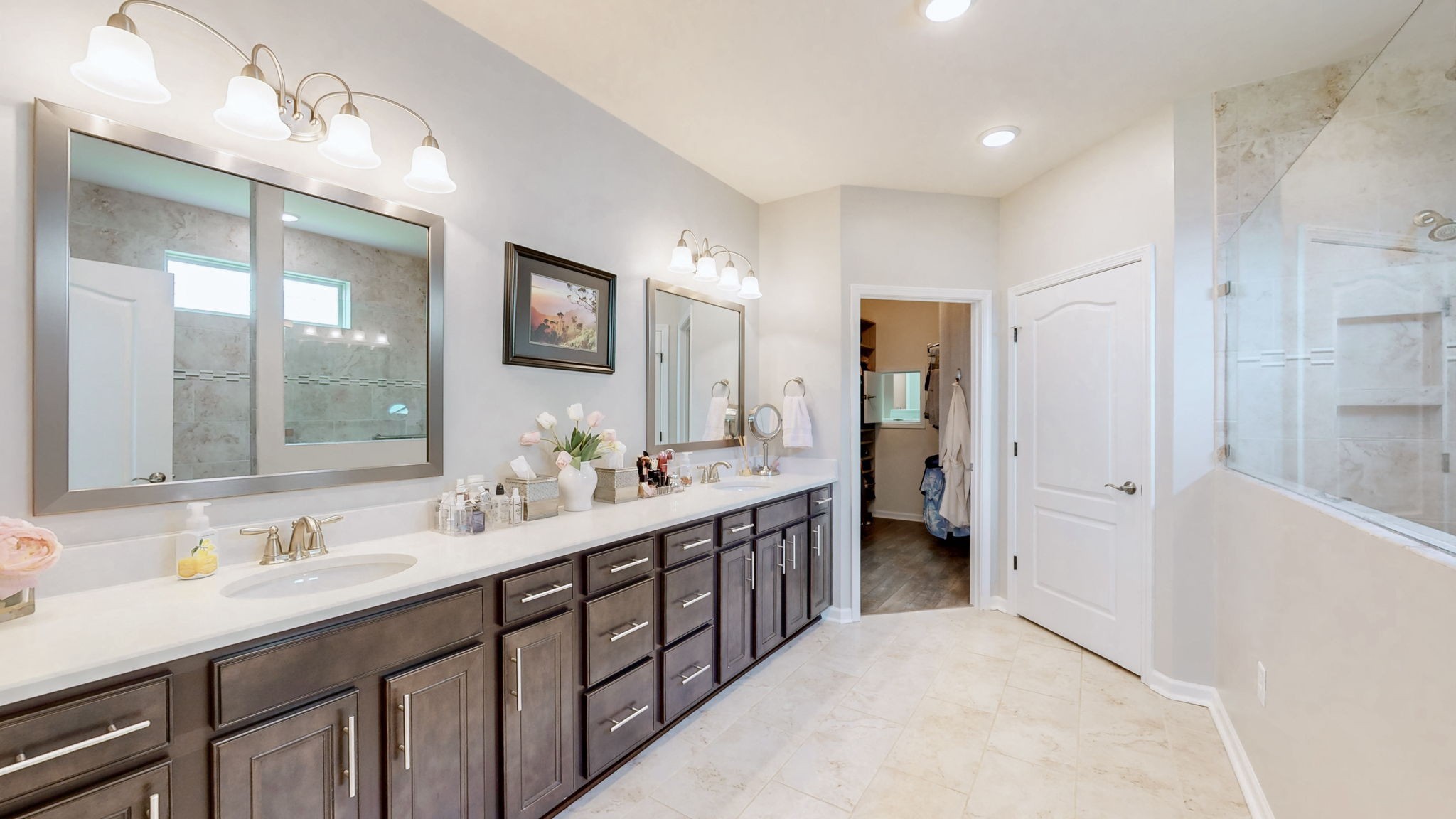 1106 Davidson Walk Spring Hill, TN 37174 - Photo 33 of 61 a spacious bathroom with a double vanity sink mirror and double