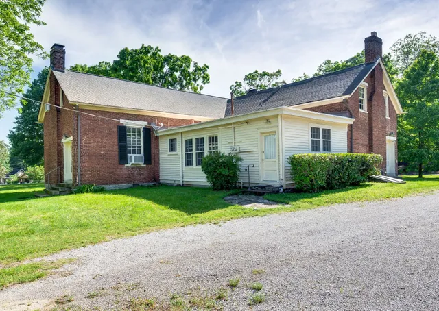 a car parked in front of a building