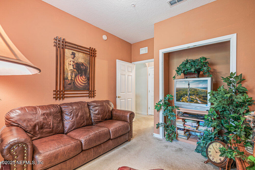 7801 Point Meadows Drive, Unit 3209 Jacksonville, FL 32256 - Photo 23 of 34 a living room with furniture and a potted plant