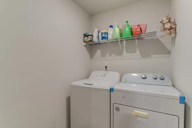 a room with storage and utility