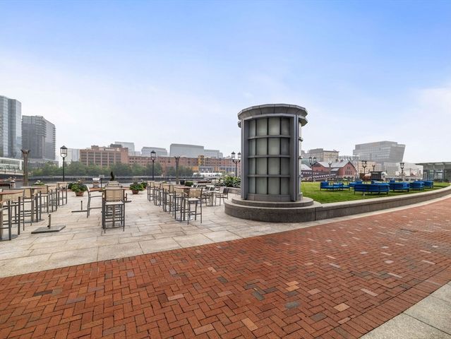 a view of a city with tall buildings