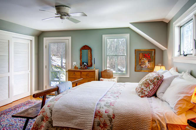 19 North Tabor Farm Road Chilmark, MA 02535 - Photo 12 of 24 Master bedrooms opens to private brick patio.