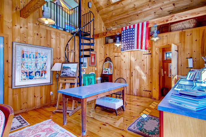 19 North Tabor Farm Road Chilmark, MA 02535 - Photo 18 of 24 Studio with stairs to office.