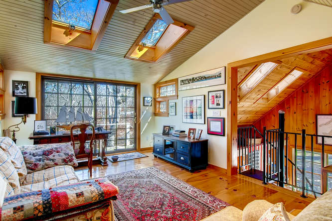 19 North Tabor Farm Road Chilmark, MA 02535 - Photo 20 of 24 Office space above garage with sliding doors to deck and outdoor/yard access.