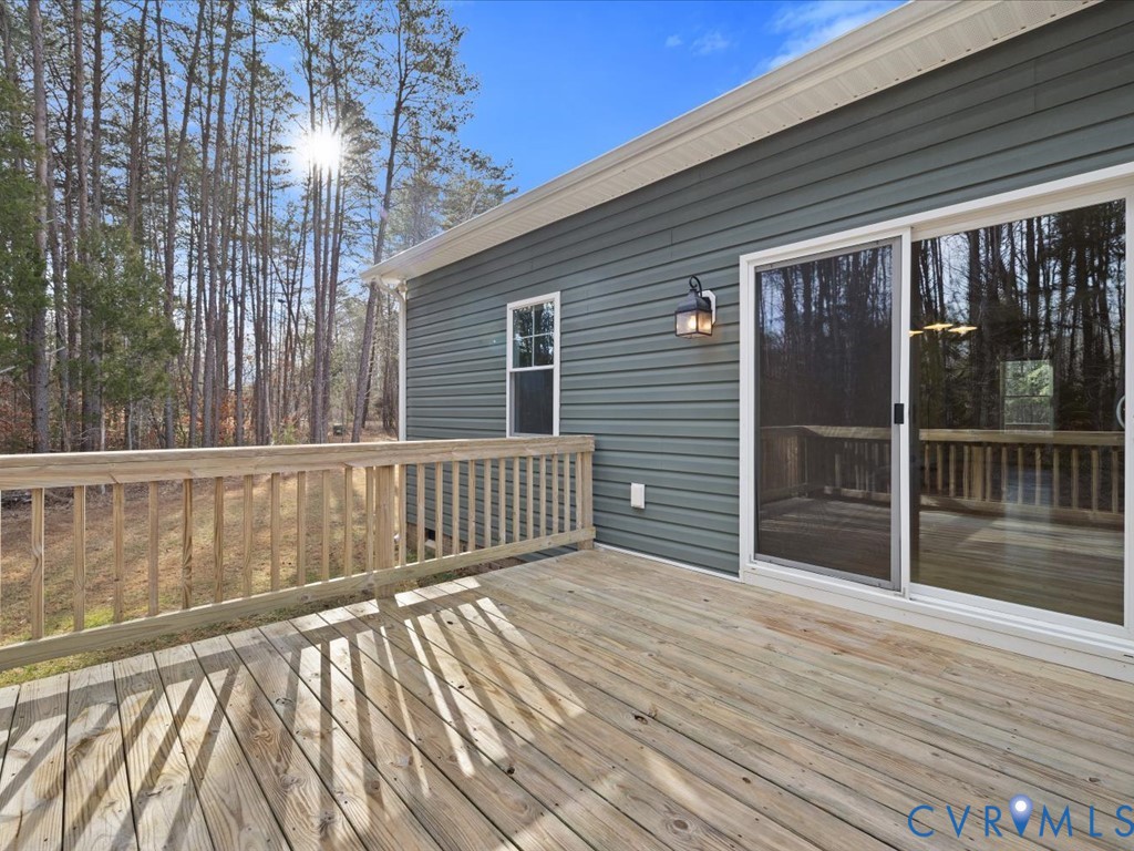 2806 Perkinsville Road Maidens, VA 23102 - Photo 27 of 38 a view of a wooden balcony