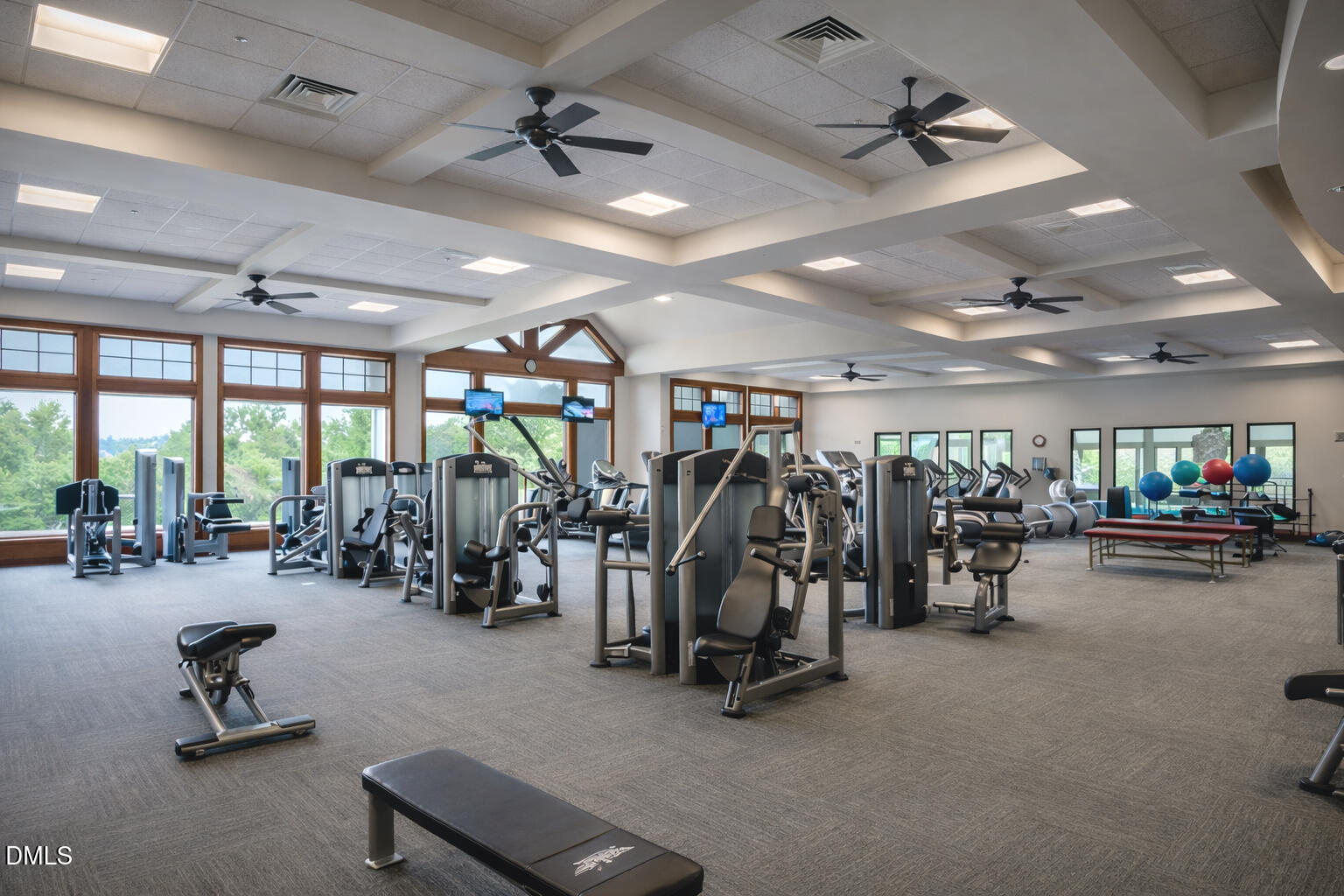 555 Tomkins Loop Cary, NC 27519 - Photo 40 of 50 a view of a room with gym equipment