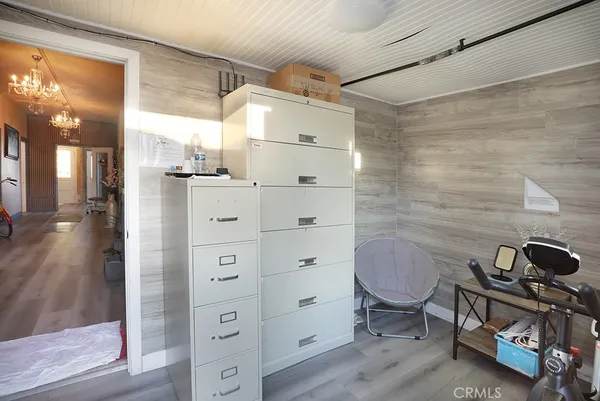 a view of a walk in closet