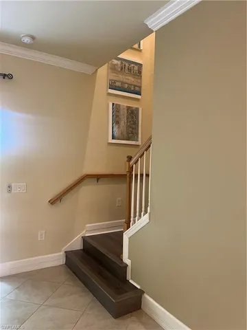 a view of an entryway with staircase