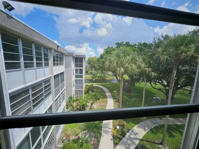 a view of a balcony