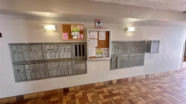 a view of a hallway with entryway