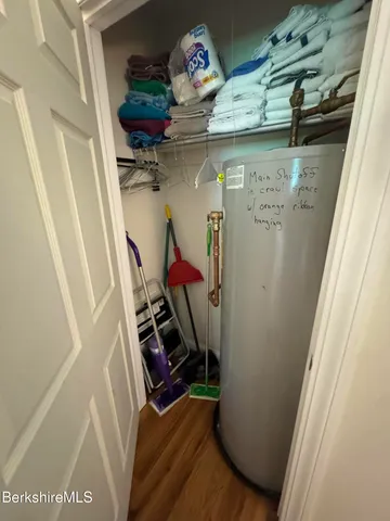 a view of storage and utility room