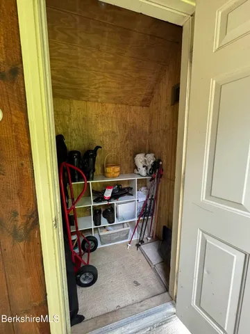 a view of storage and utility room