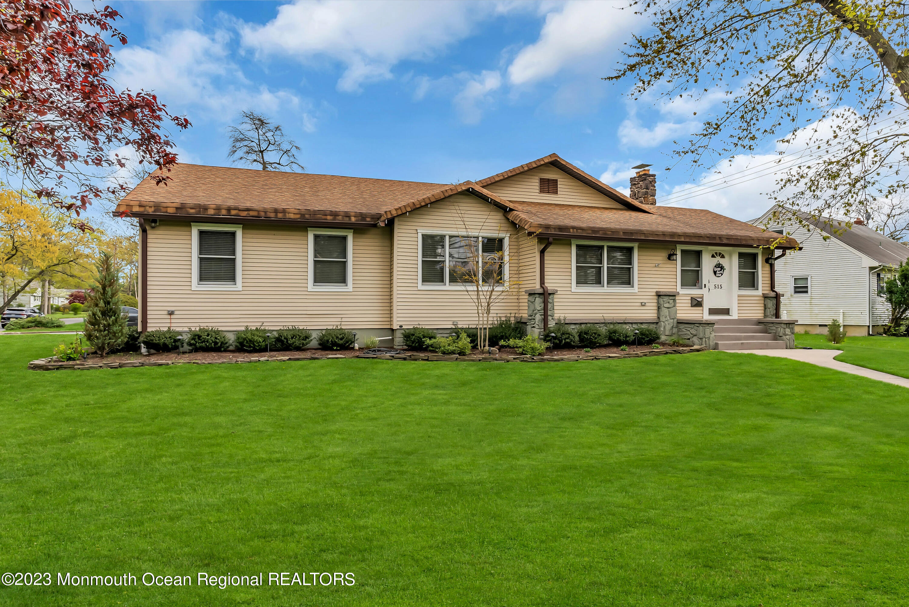 515 Monmouth Road West Allenhurst, NJ 07711 - Photo 1 of 45 a front view of house with yard and green space