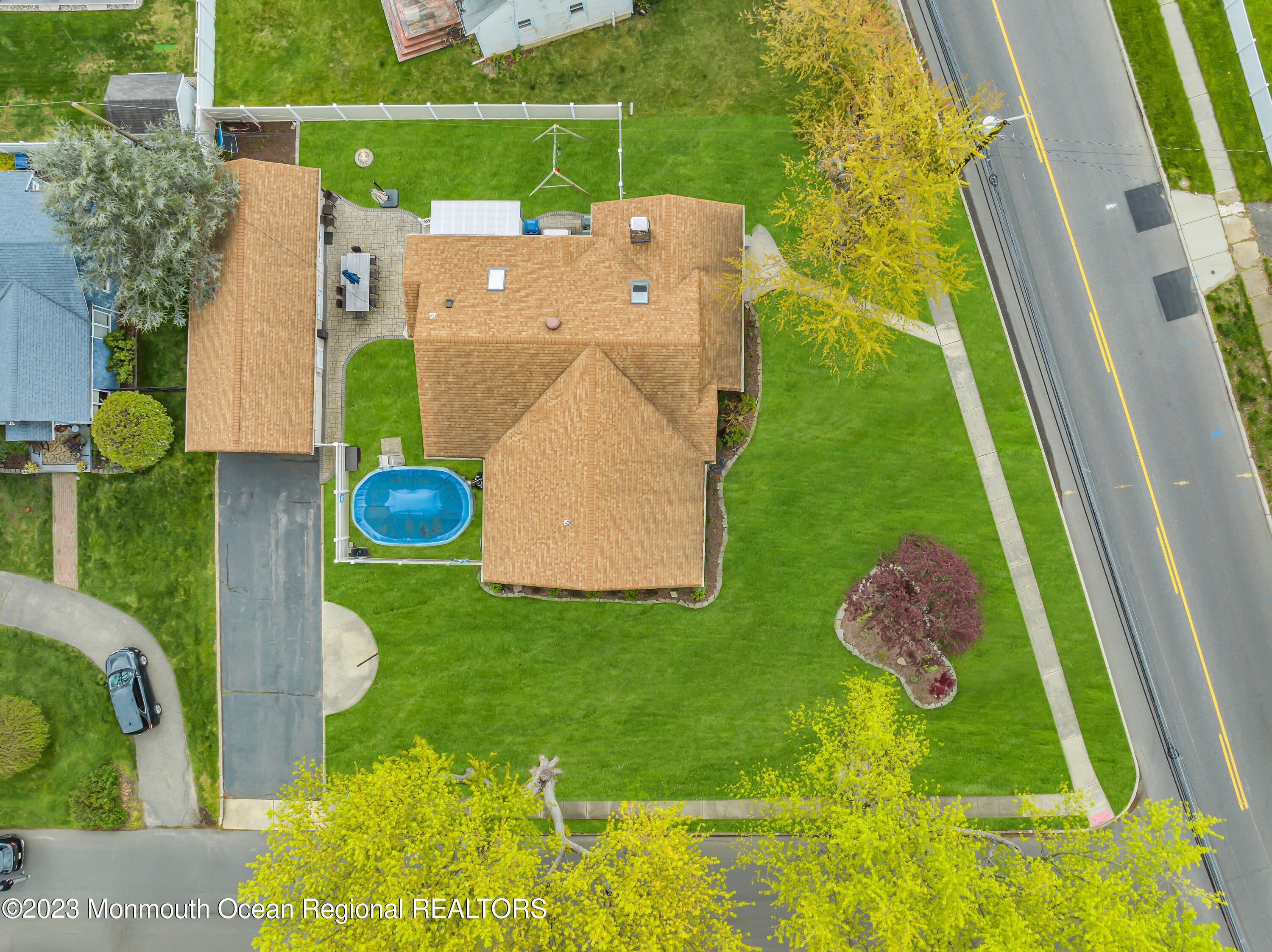 515 Monmouth Road West Allenhurst, NJ 07711 - Photo 31 of 45 a bird view of house with backyard