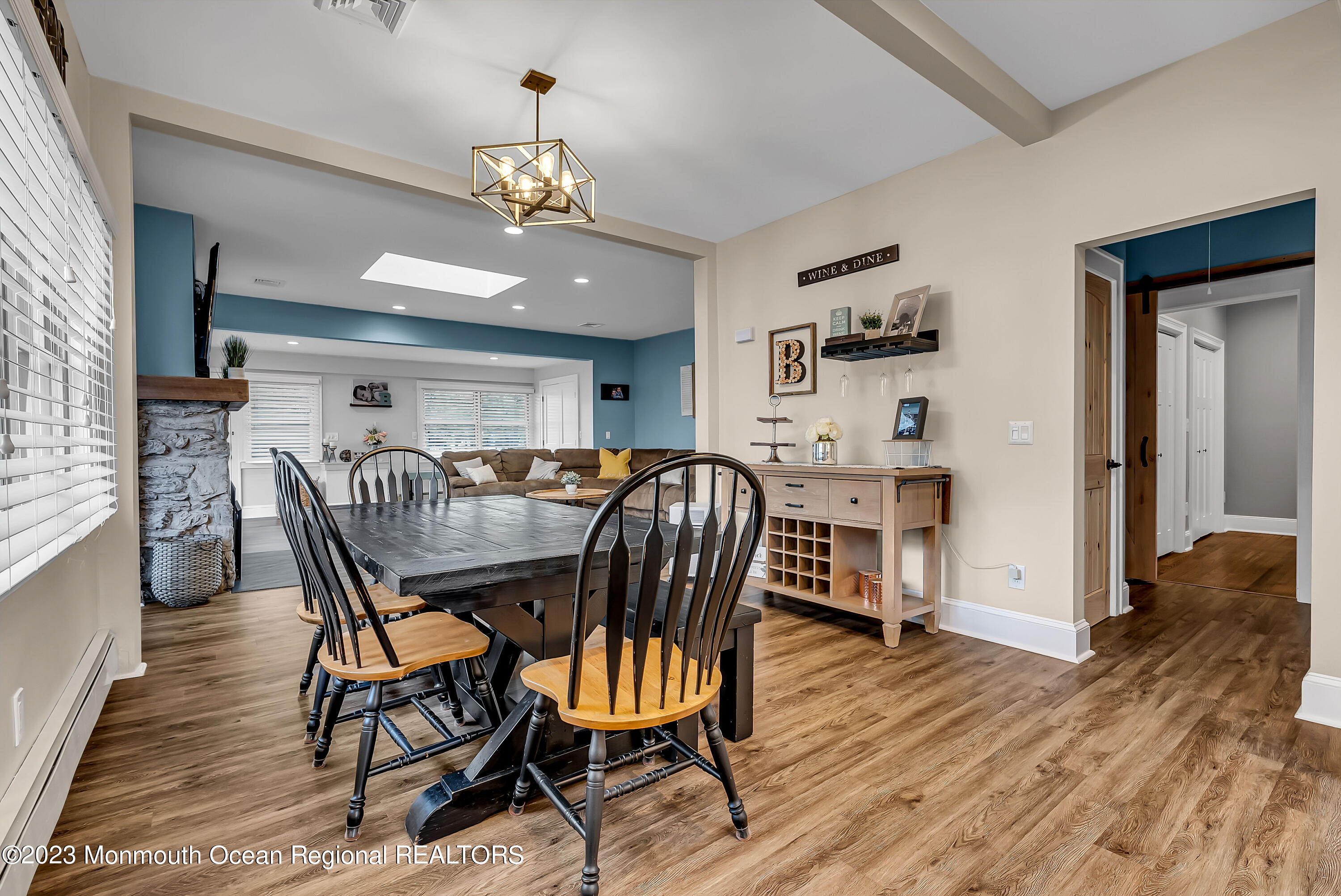 515 Monmouth Road West Allenhurst, NJ 07711 - Photo 39 of 45 a view of a dining room with furniture and wooden floor