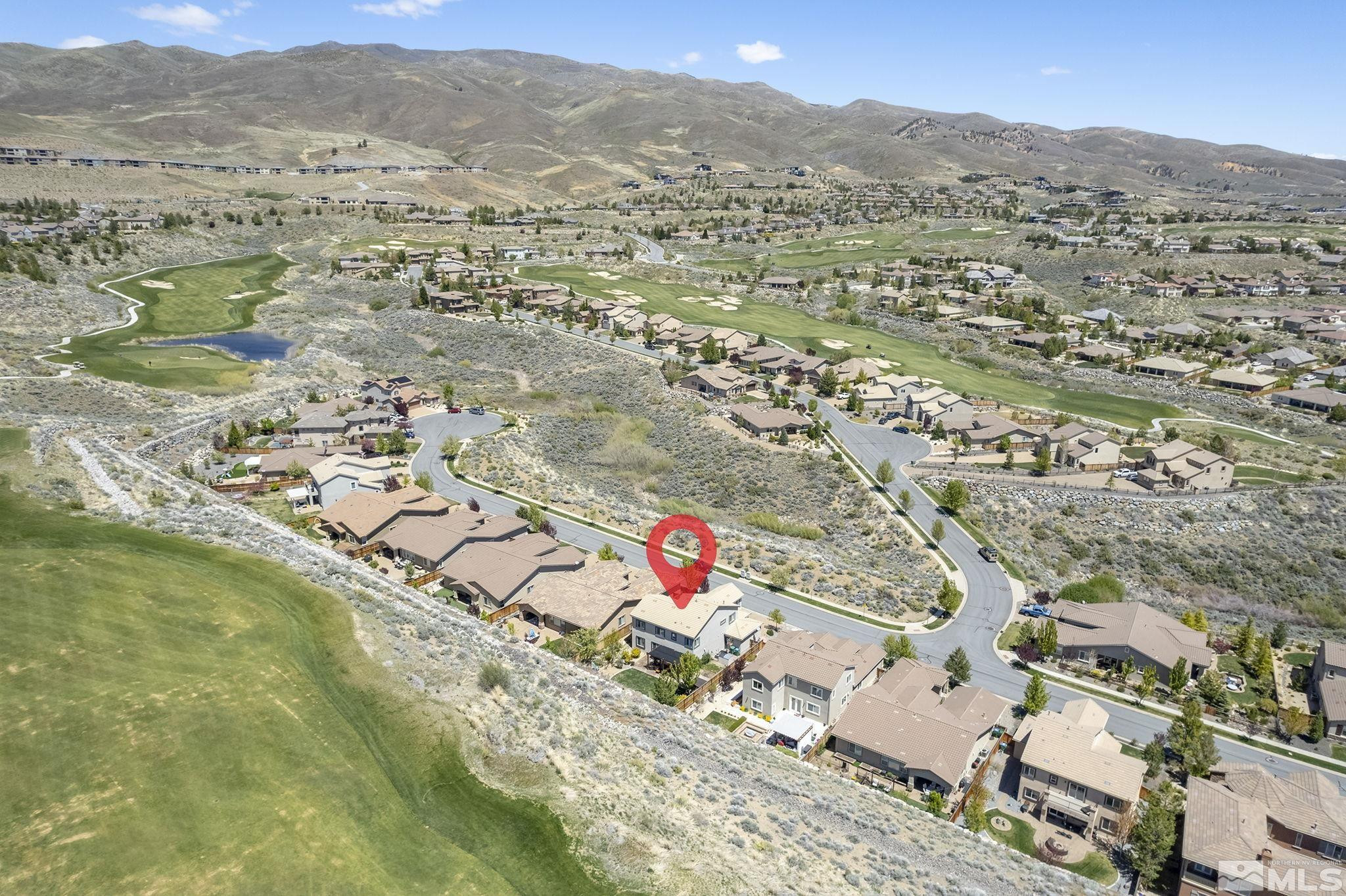 1653 Crescent Pointe Court Reno, NV 89523 - Photo 39 of 39 an aerial view of residential houses with outdoor space