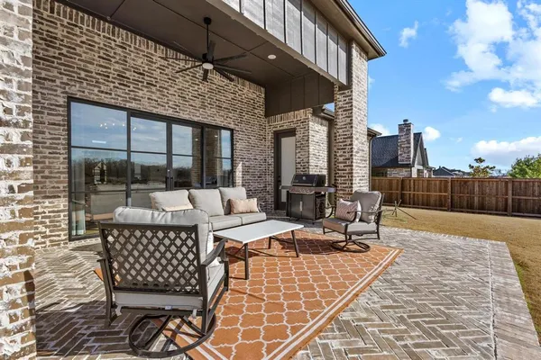 a outdoor space view with a sitting space