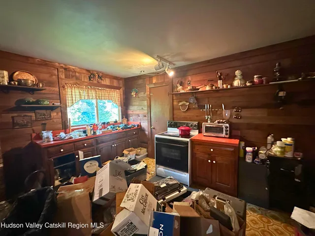 a room with furniture