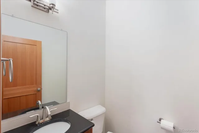 a view of small space with wooden floor