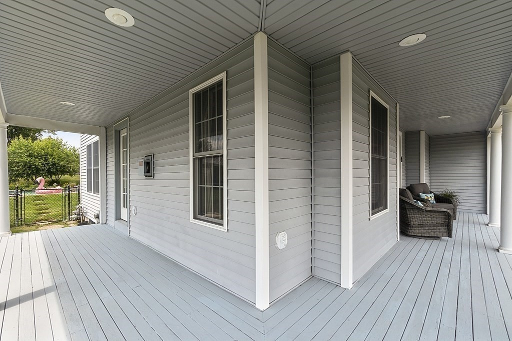 6 Violet Road Billerica, MA 01821 - Photo 34 of 42 a view of backyard with a deck