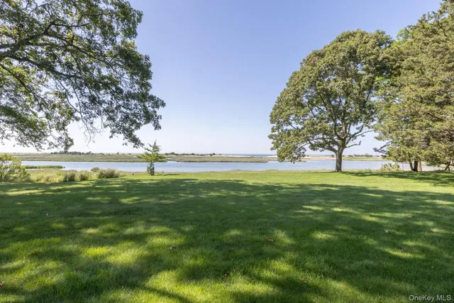 a view of outdoor space with green field and trees