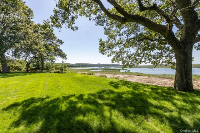 a view of an outdoor space and swimming pool