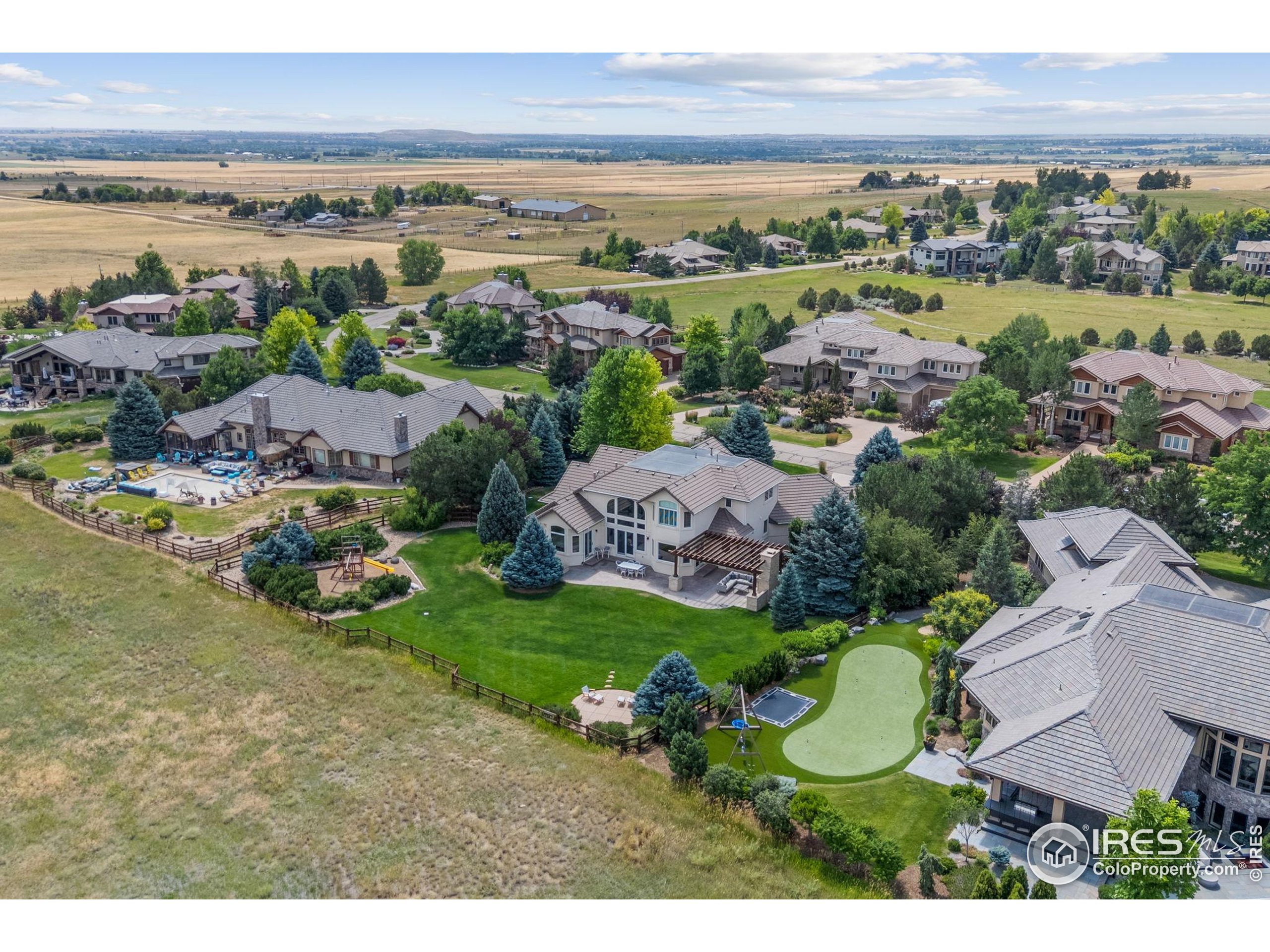 6557 Legend Ridge Trail Niwot, CO 80503 - Photo 32 of 42 an aerial view of multiple house